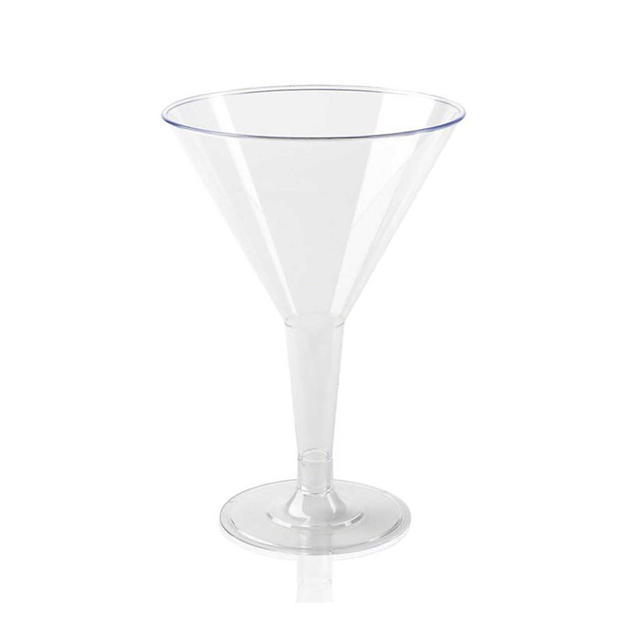 6 oz. Clear Plastic Martini Glasses (192 Glasses)